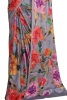 Designer Floral Pure Satin Crepe Silk Saree